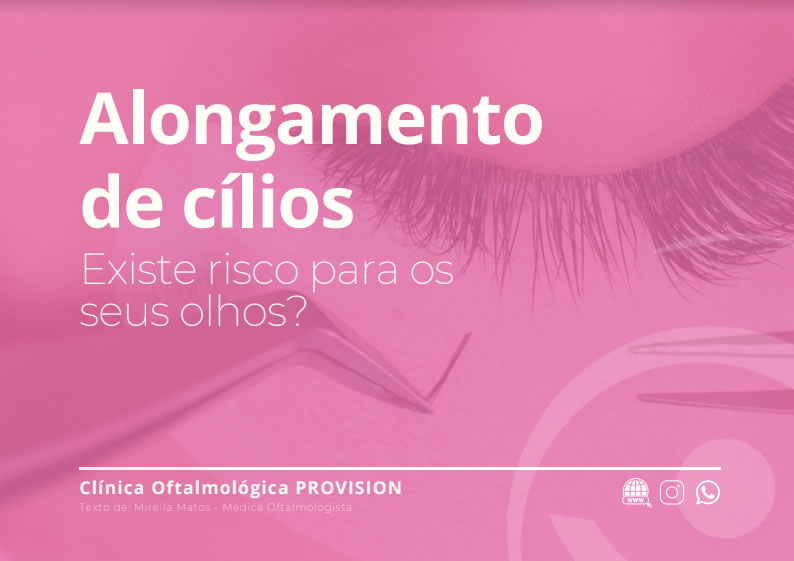Alongamento de cílios Existe risco para os seus olhos?